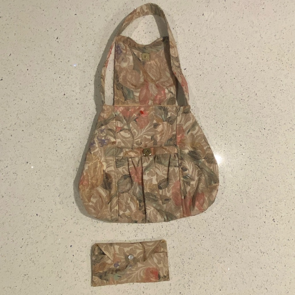 Floral Tan Women's Bag